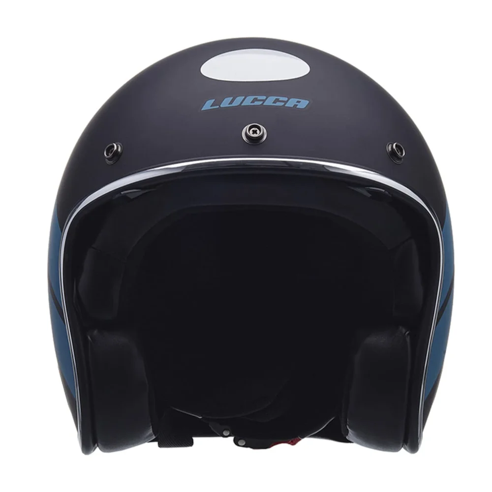 Capacete Lucca Sublime Blue Stripe + Viseira Solar - Image 2