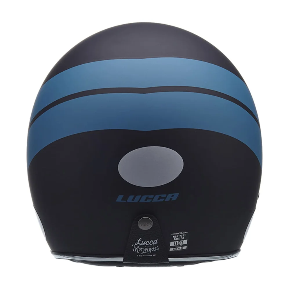 Capacete Lucca Sublime Blue Stripe + Viseira Solar - Image 4