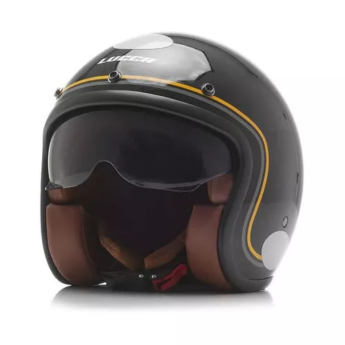 Capacete Lucca Sublime Classic Black + Viseira Solar Nº56