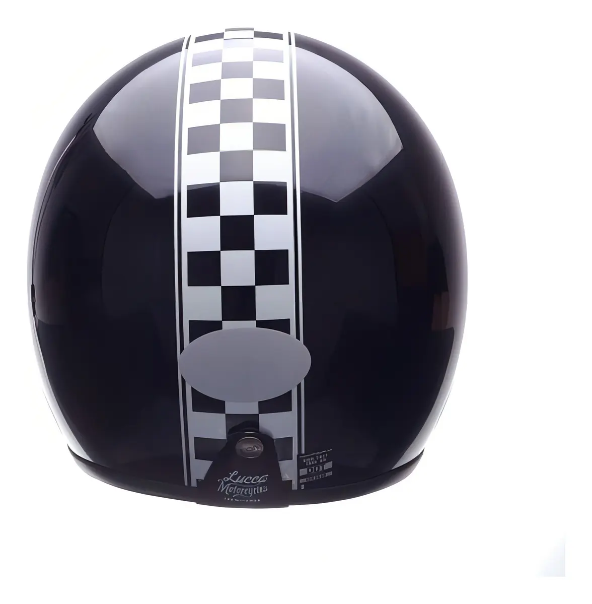 Capacete Lucca Sublime Cor Preto Desenho Flagged + Viseira Solar - Image 3