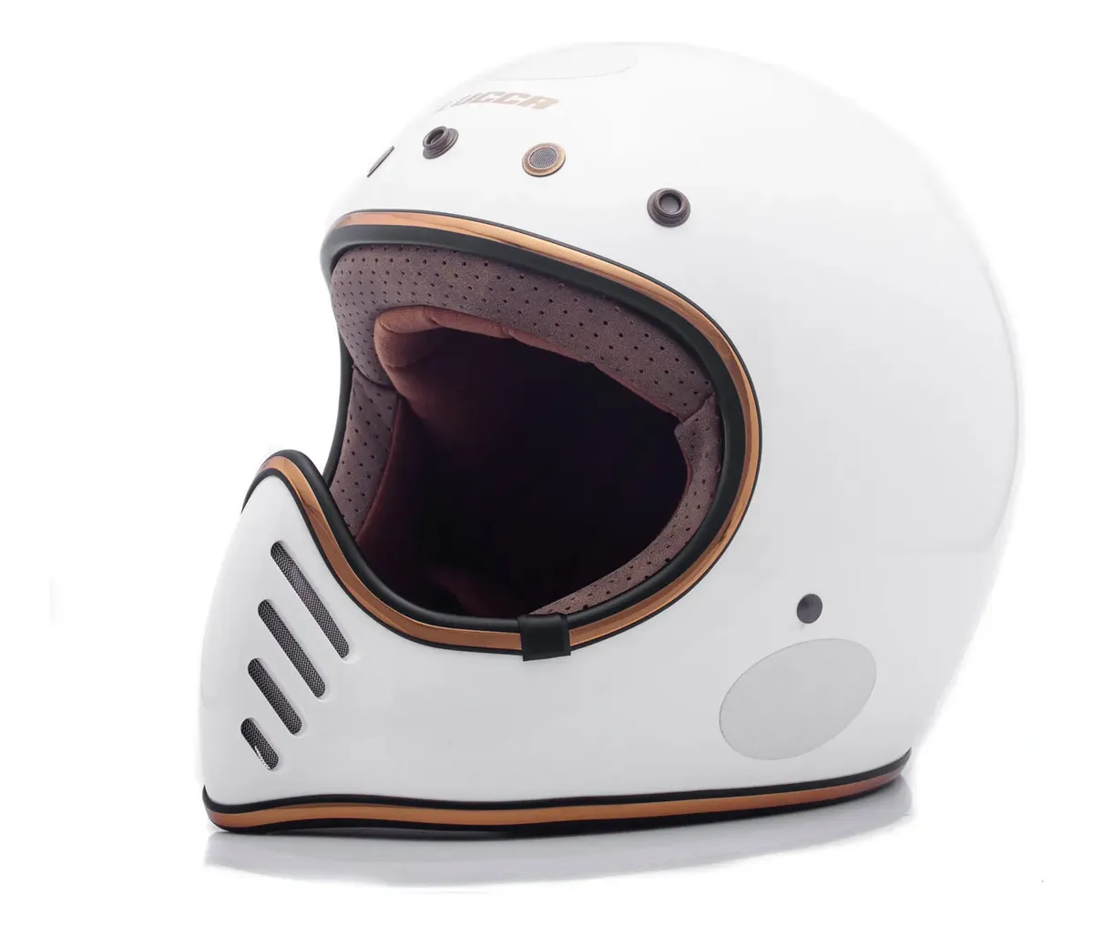 Capacete Lucca Magno-X Glossy Pearl White